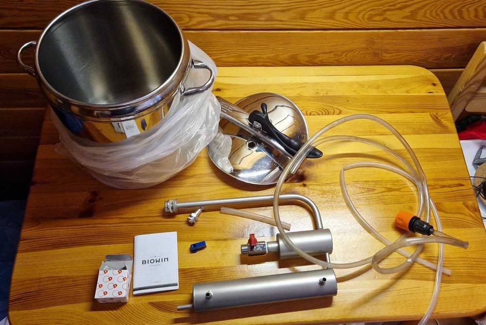 Destylator i szybkowar 2w1 12 L + kolumna filtracyjna i węgiel aktywny