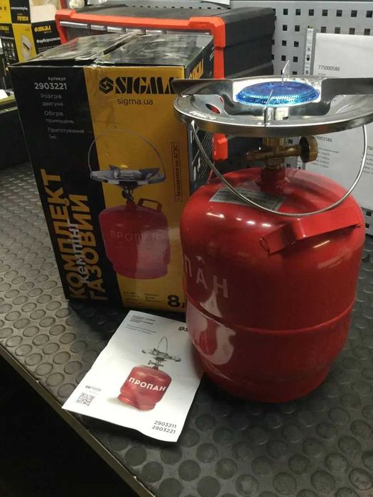 Кемпинговый баллон Sigma 8л с горелкой Sigma отопление