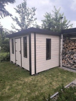 Nowoczesny domek ogrodowy narzdziowy 4x3;Szperek