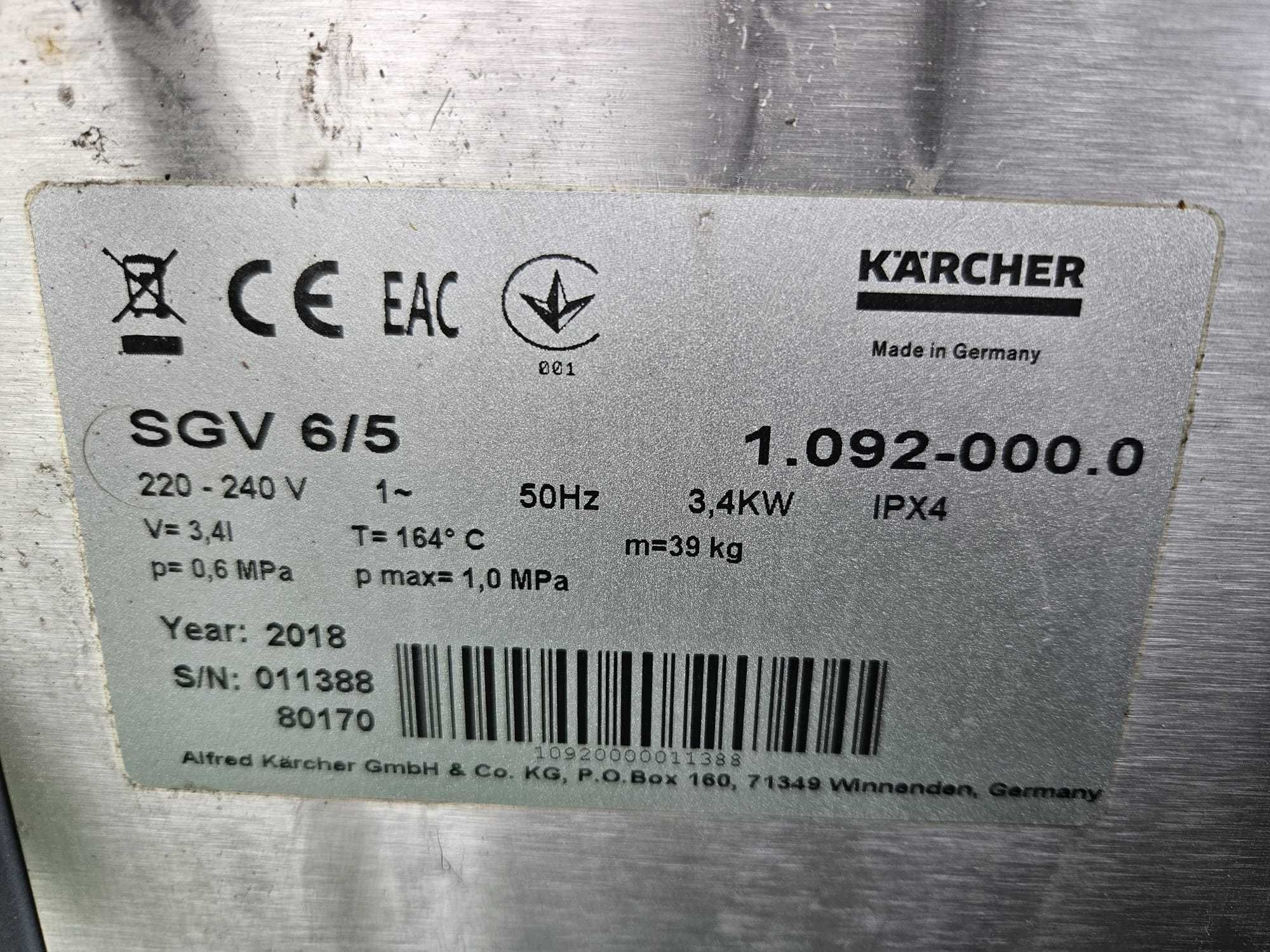 Profesjonalny Odkurzacz parowy Karcher SGV 6/5 2018 rok Gwarancja