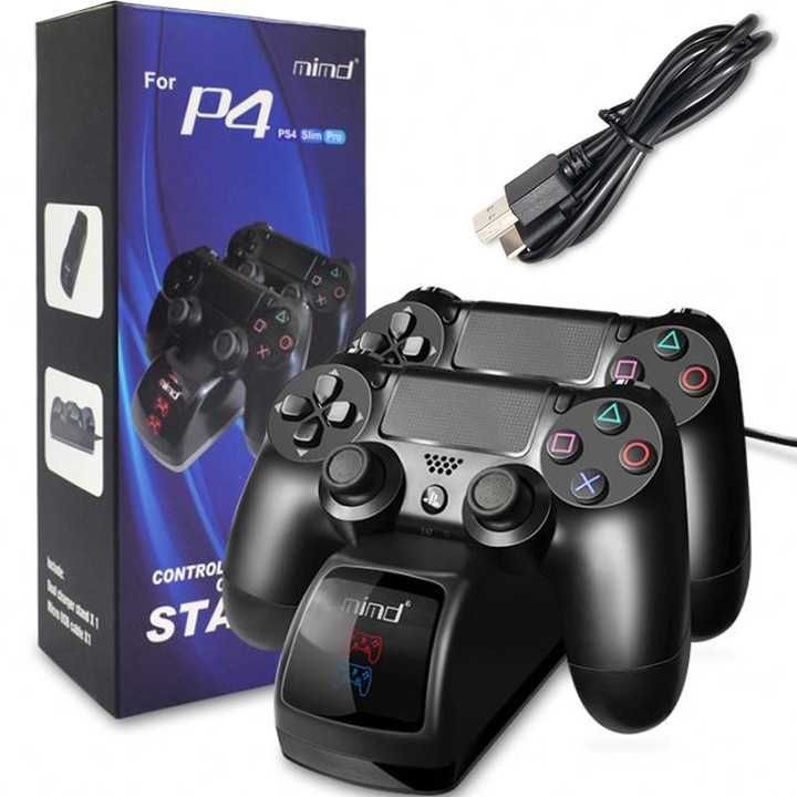 Stacja dokująca na 2 pady - PS4 Komis Black Jack Sulechów