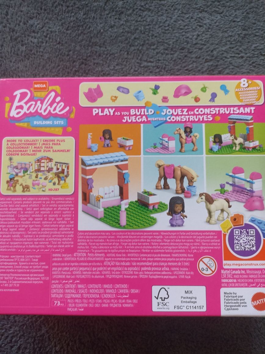 Nowe klocki Barbie Mega Bloks Skoki przez Przeszkody