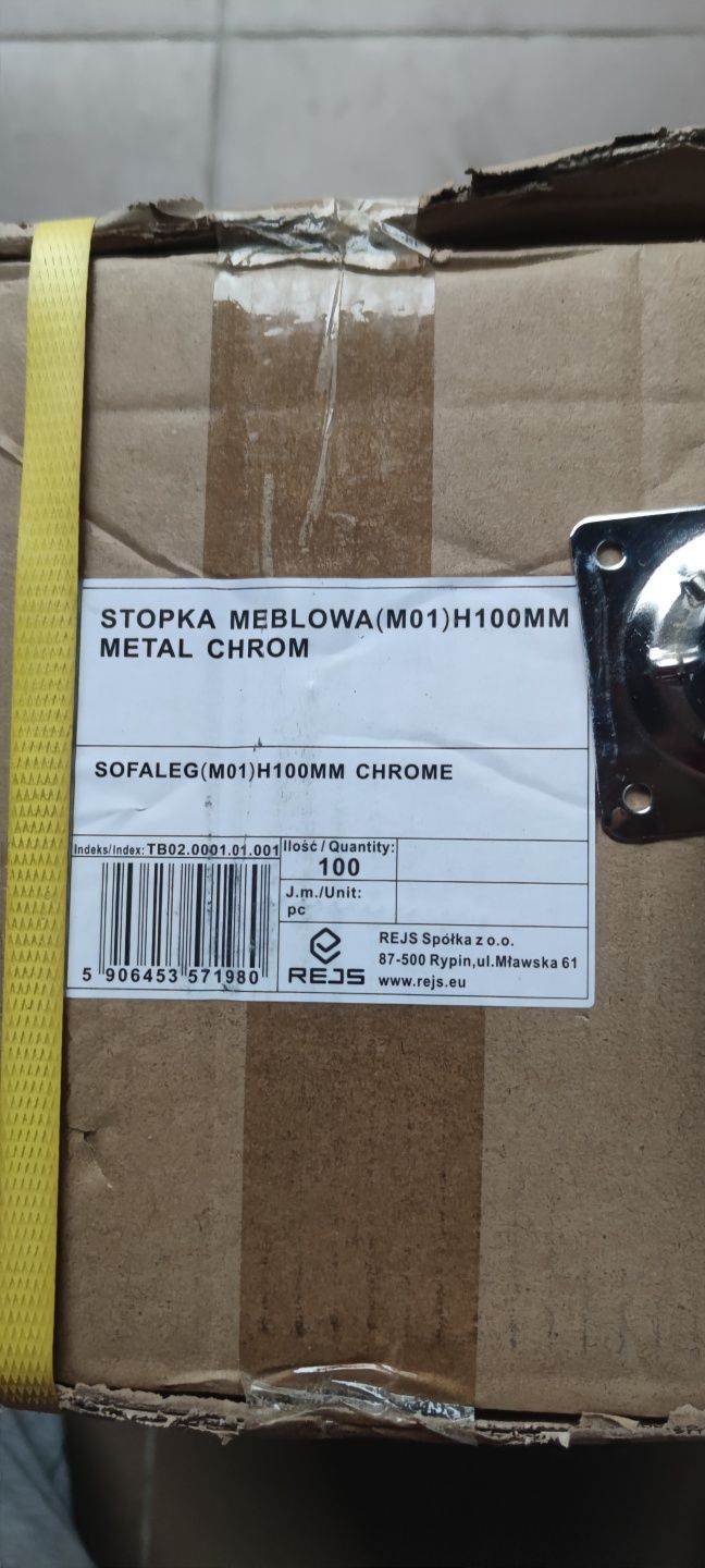 Stopka chrom regulowana