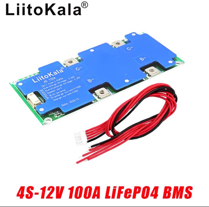 LiitoKala 4S 12V 100A BMS LiFePo4