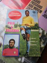 Pelé e Eusebio revistas antigas anos 70 80 90