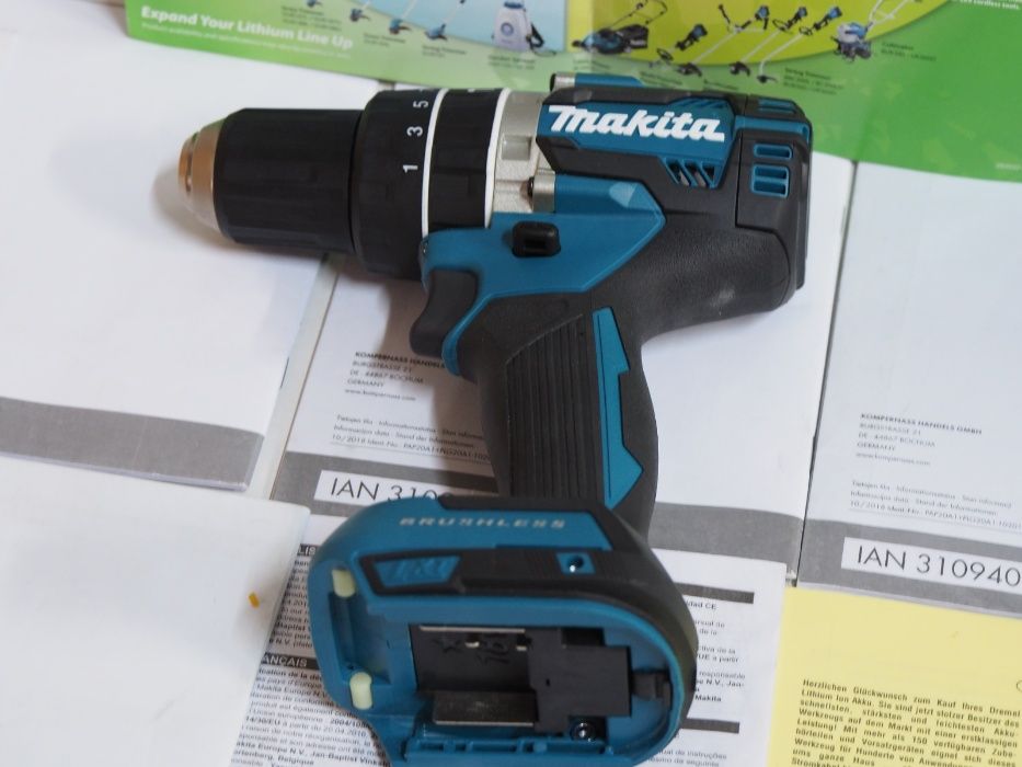 MAKITA DHP 484 wkrętarka z udarem Brushless 18v bez baterii ladowarki