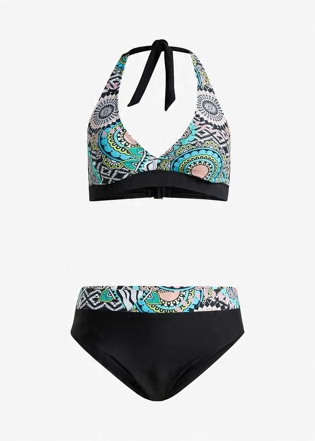 B.P.C bikini wielokolorowe z wiązanymi ramiączkami i figami 46.