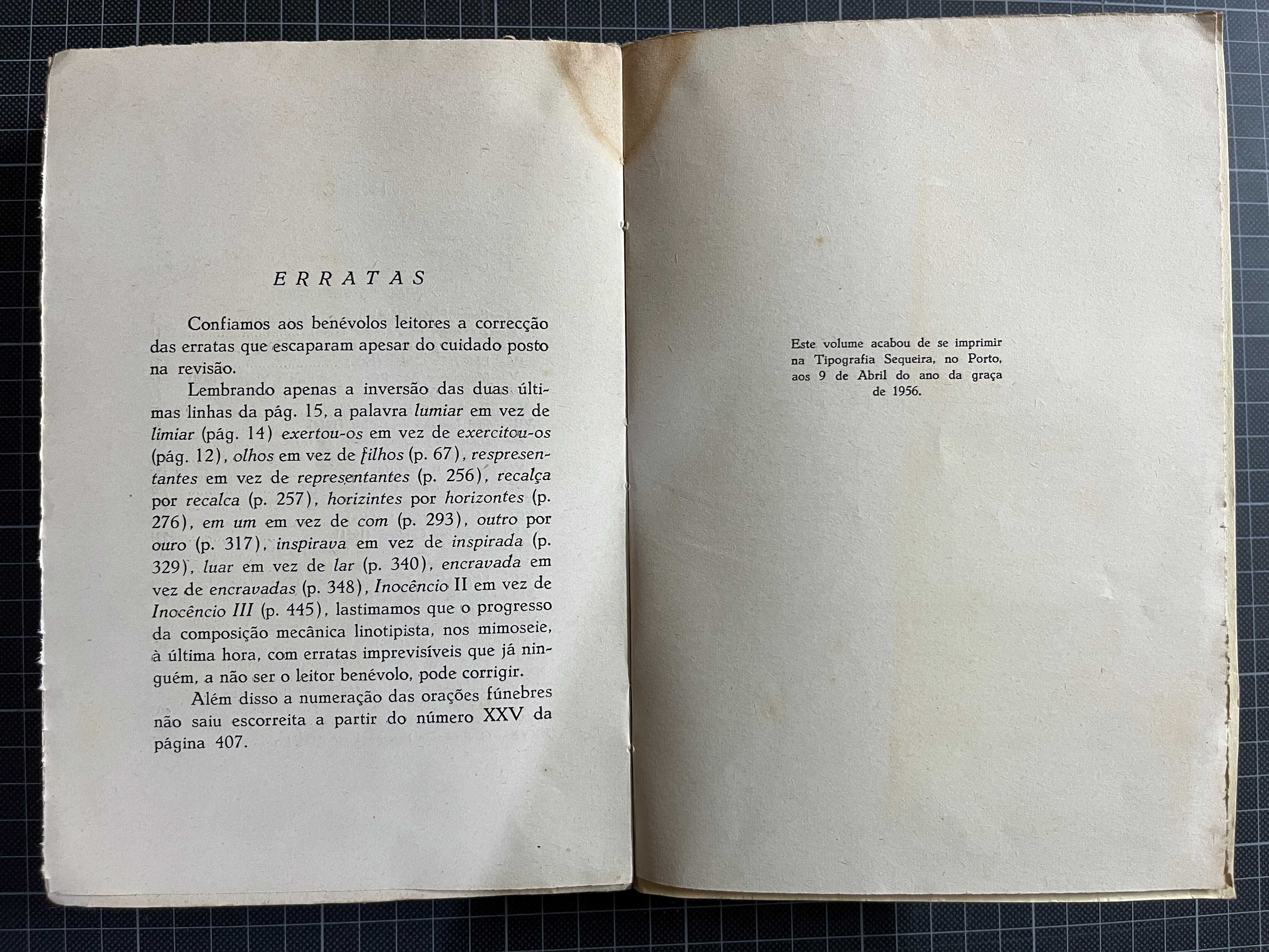 Orações fúnebres – Obras do Cónego F. Correia Pinto