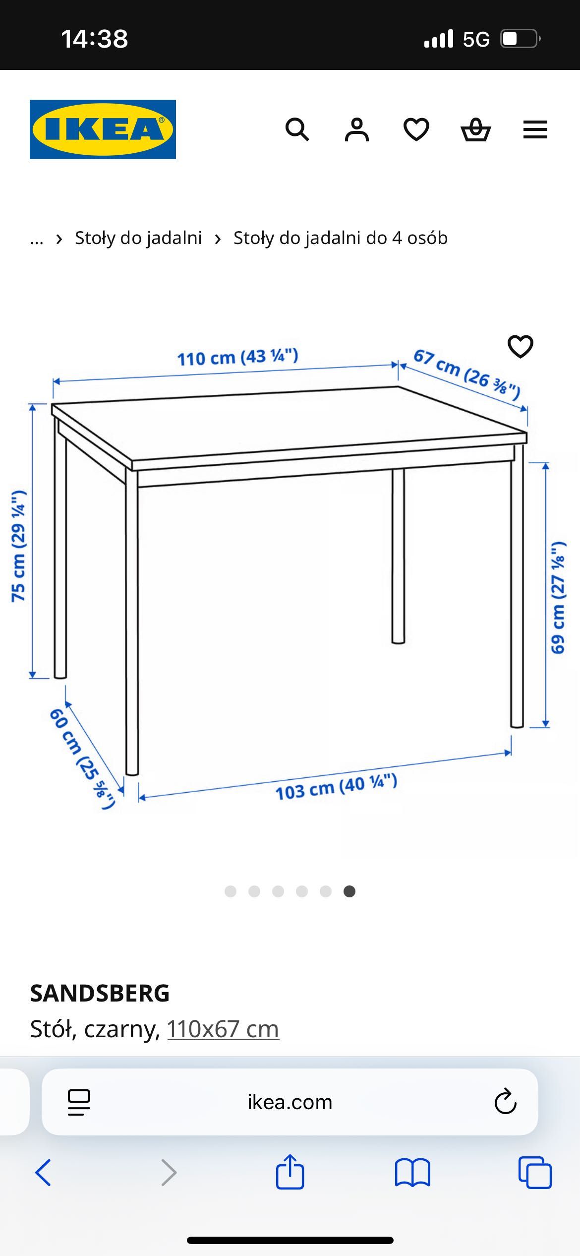 Stół Ikea nowy!!