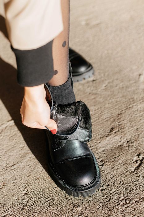 Черевики зимові жіночі (Матова шкіра, 9люверсів)|(23.0;23.5;24.0;24.5)