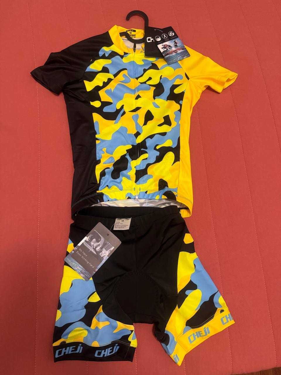 Conjunto acolchoado CHEJI infantil roupas de bicicleta