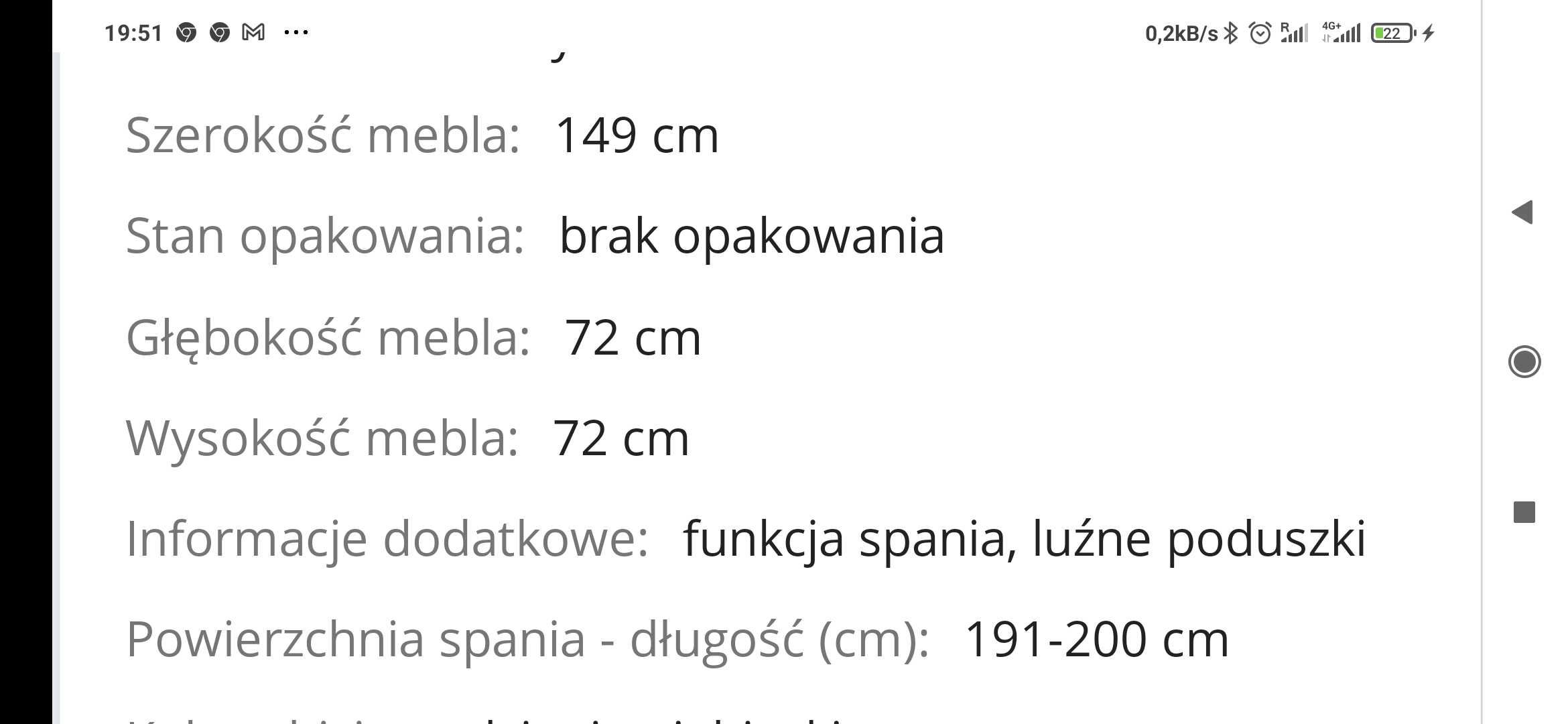 Sprzedam sofę dwuosobowa