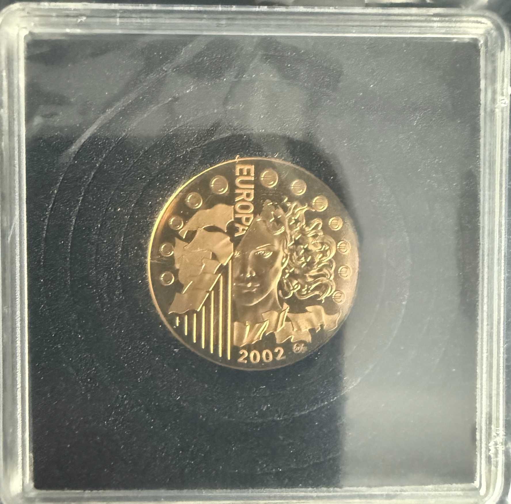 Moeda Ouro 8,45g 22KT - Europa 2002 França