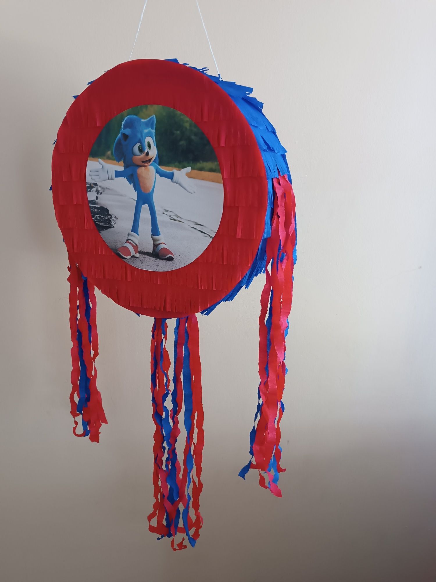 Zestaw piniata Sonic kij+imię
