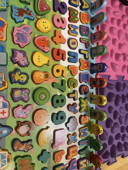 Логічна дошка сортер український алфавіт дерево WToys