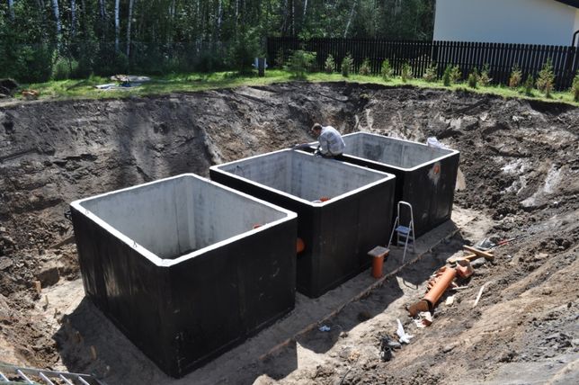 Zbiornik betonowy na gnojowicę szambo betonowe gnojówka 50m3