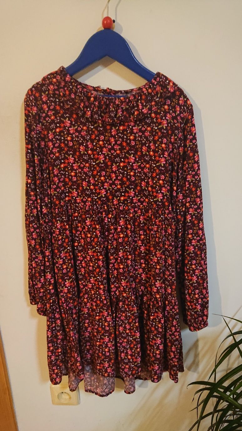 Next sukienka Boho falbany 146cm.