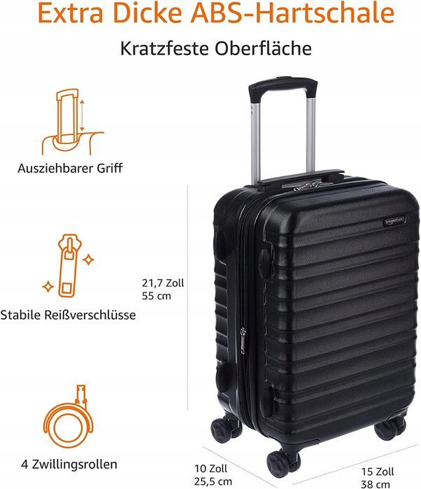 Walizka Twarda Kabinowa Amazon Basics 36 L 55 Cm