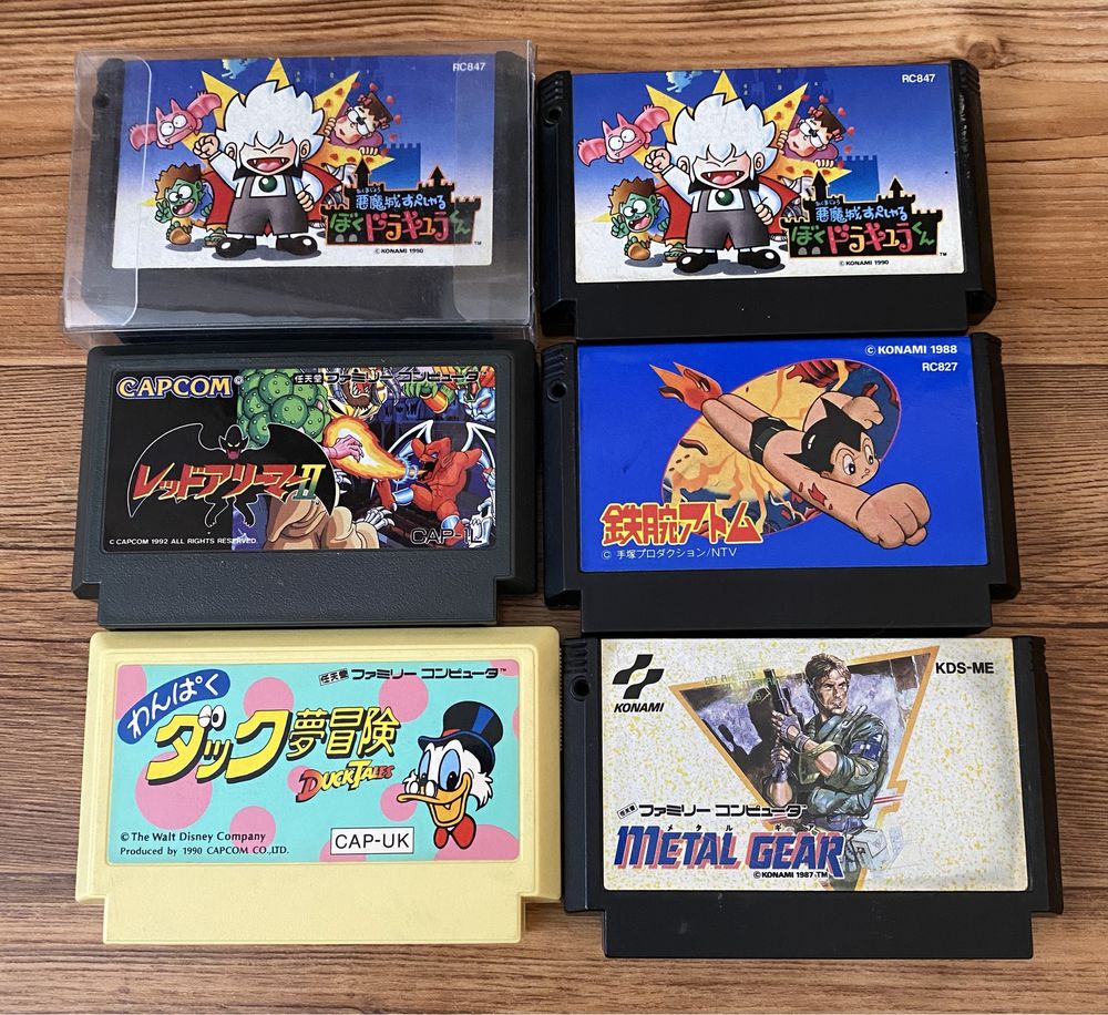 Nintendo Famicom: Duck Tales, Rockman, Kirby, Mario, Ninja Gaiden