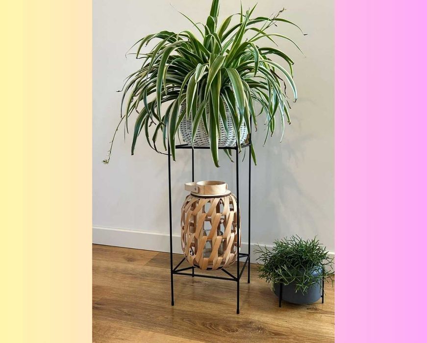 KWIETNIK Stojak Na Kwiaty Stojący Metalowy Loft Nowoczesny