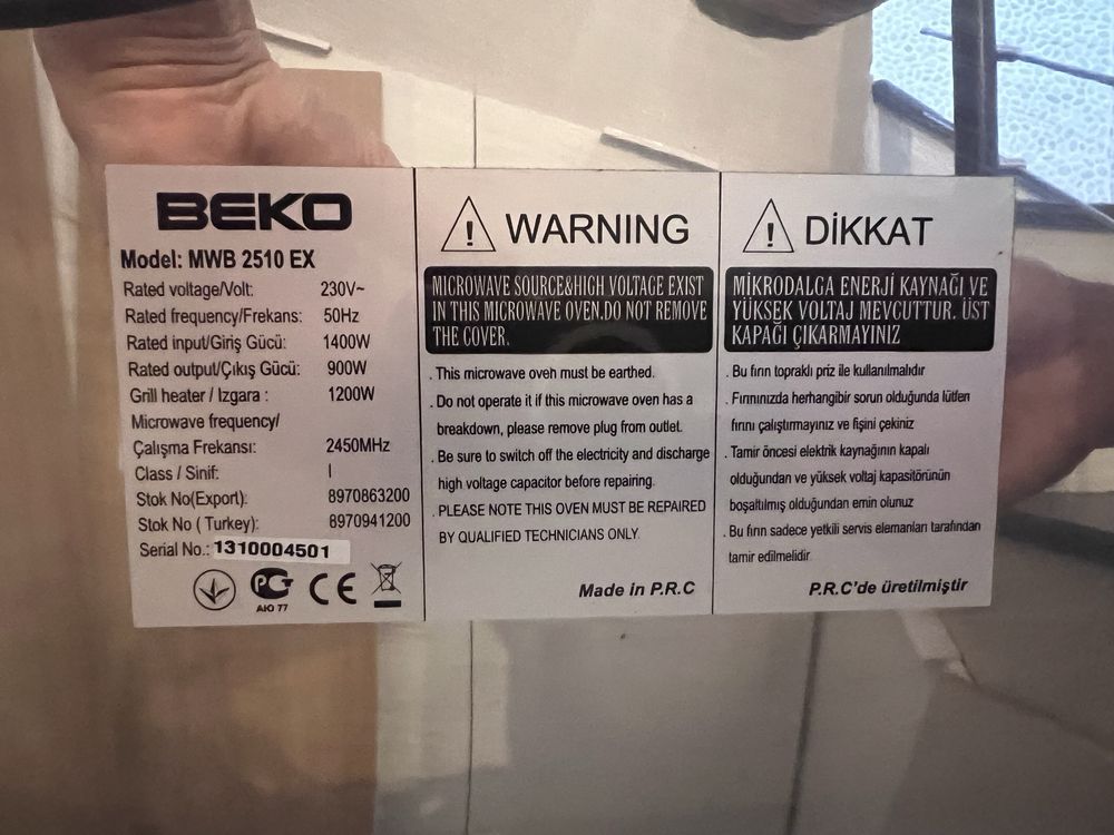 Sprzedam mikrofalowka Beko MWB 2510 EX