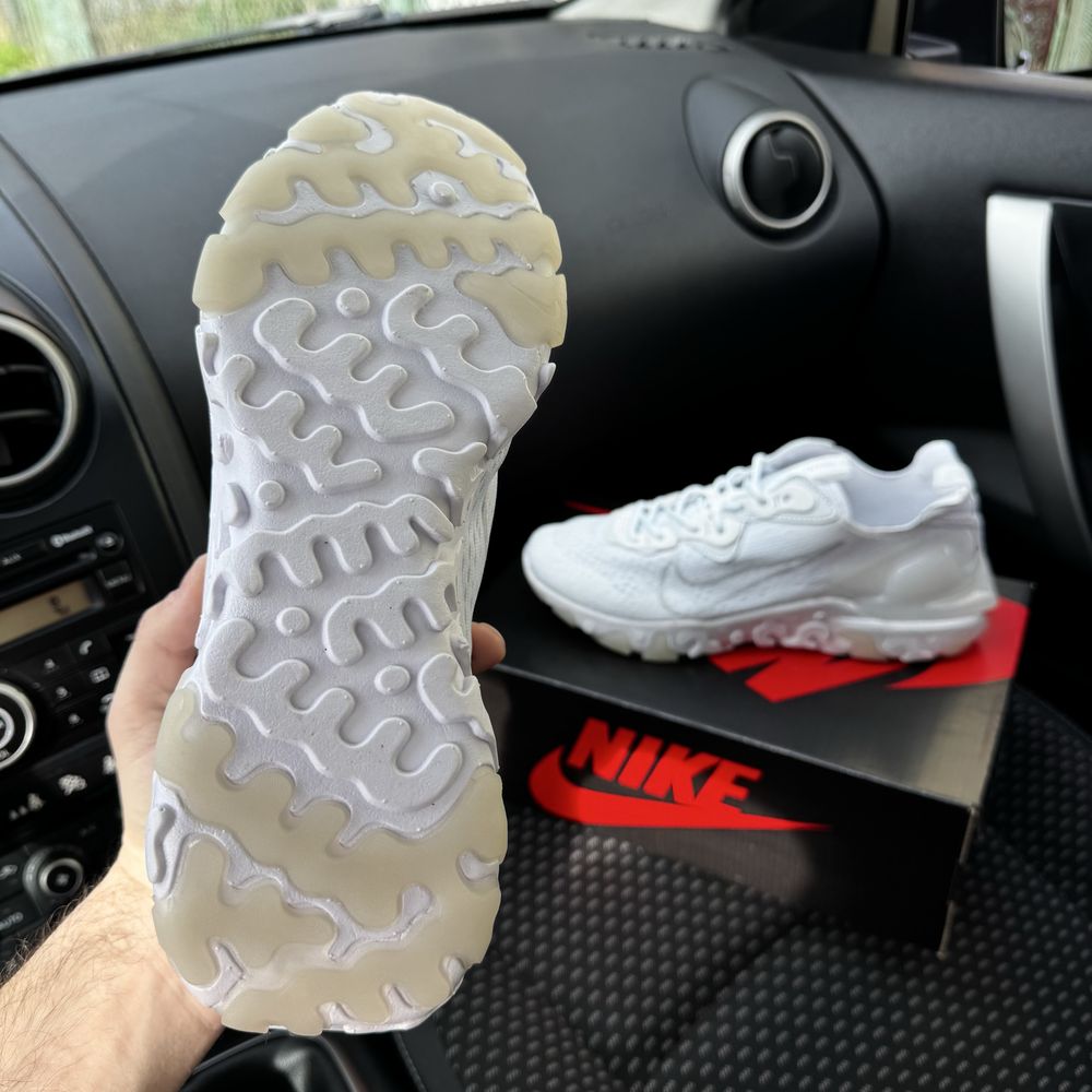 Чоловічі кросівки найк реакт білі сітка Nike React Vision white