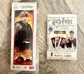 Zestaw Harry Potter - puzzle Trefl Ron i karty do gry Waddingtons no 1
