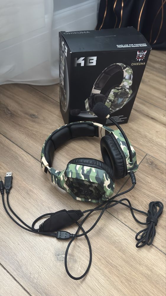 Наушники Onikuma K8 Camouflage Green