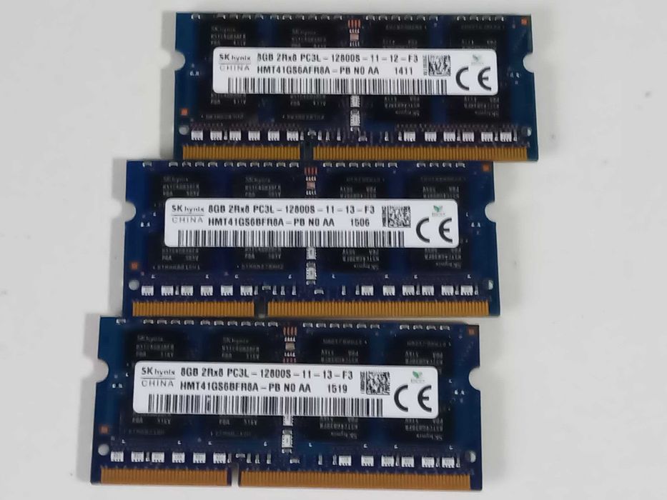 8Gb 1600MHz Hynix DDR3 PC3L-12800s. So Dimm