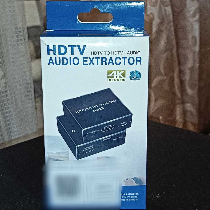 HDMI аудіо екстрактор з HDMI на оптичний SPDIF та 3,5мм miniJack