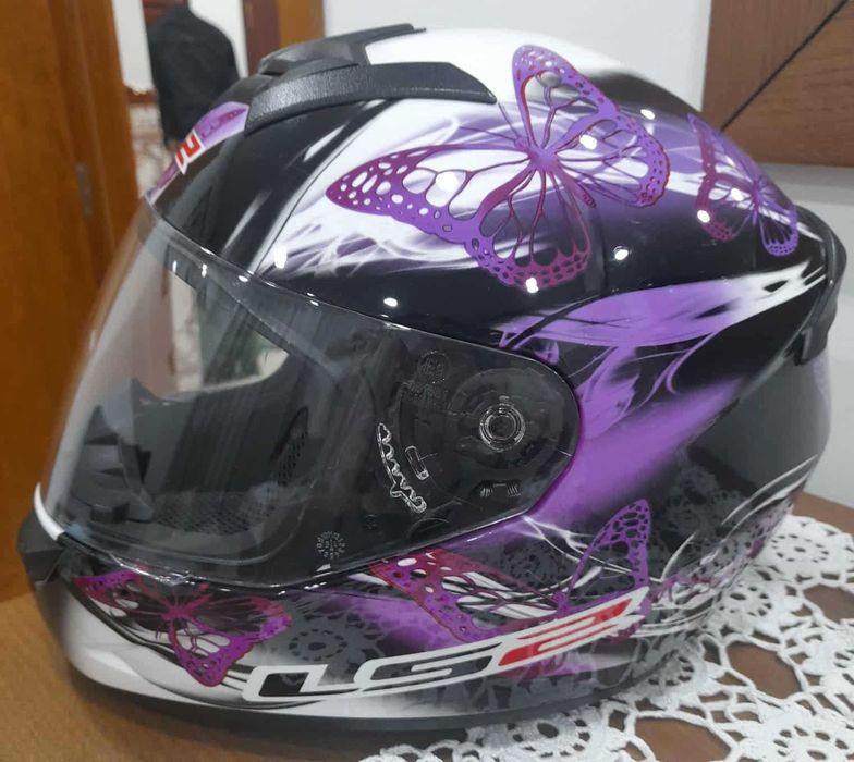 Vendo casaco motard feminino e capacete