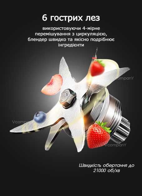 Блендер для смузи, блендер стационарный с кофемолкой ВІТЕК 2800Вт