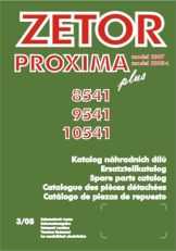 Katalog części ZETOR PROXIMA 8541, 9541, 10541.