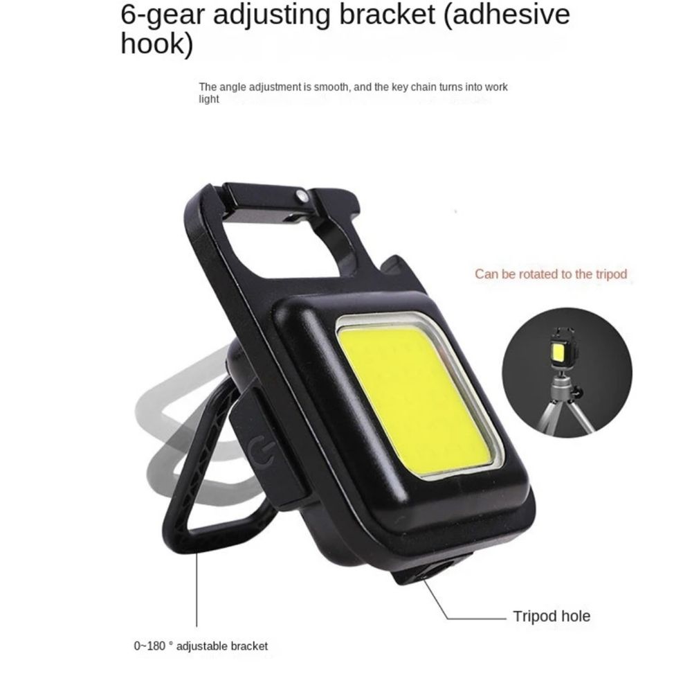 LED Mini Lanterna Portátil USB Recarregável Magnético