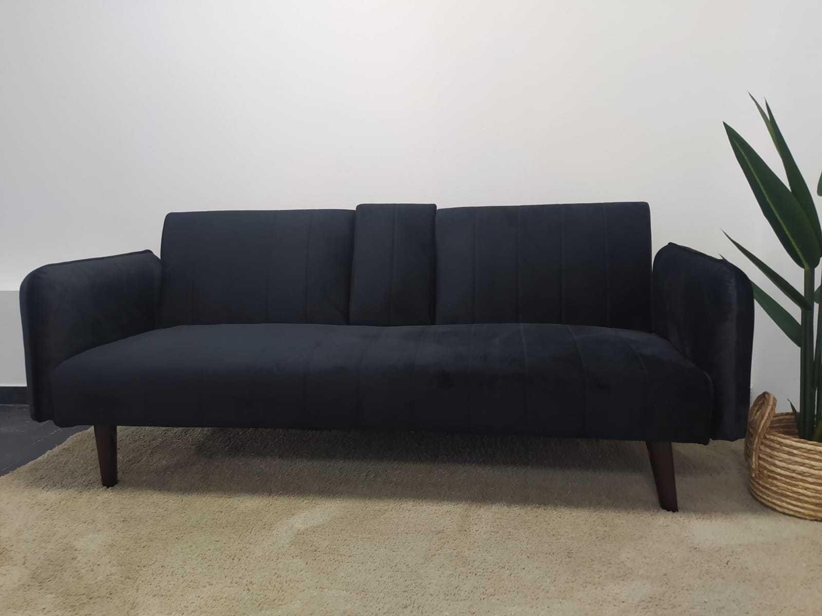 Oferta de sofá cama com suporte em vidro, portes grátis