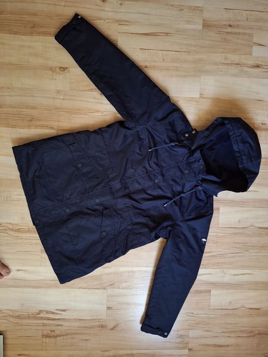 Cotton XL / XXL Kurtka parka zimowa damska – granatowa,kaptur, casual