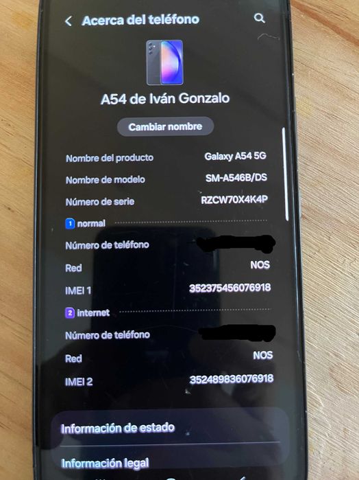 Samsung A54 5g 128gb usado em ótimas condições
