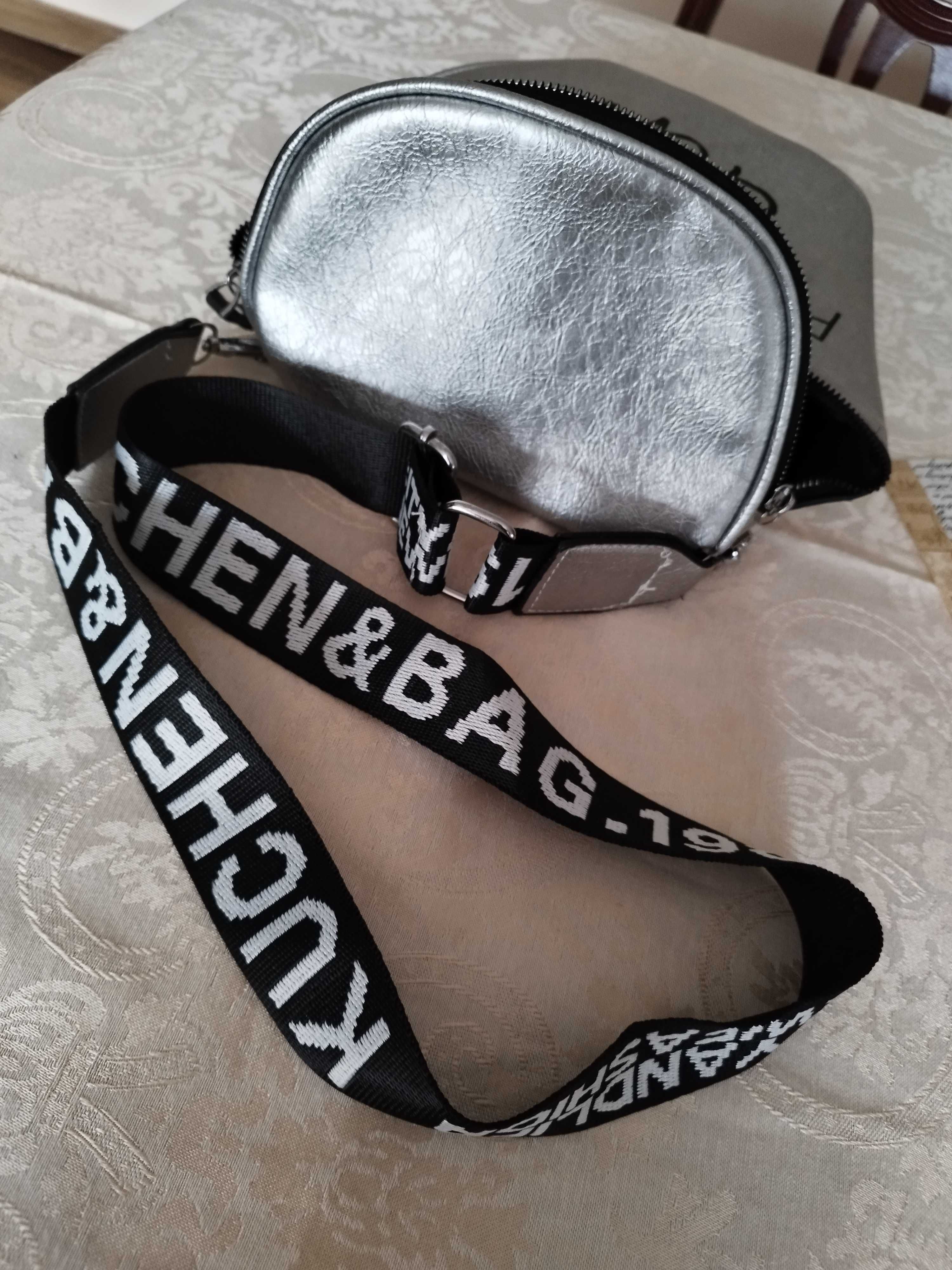 %_Fashion Girl_torebka / nerka_kosmiczna - srebrna