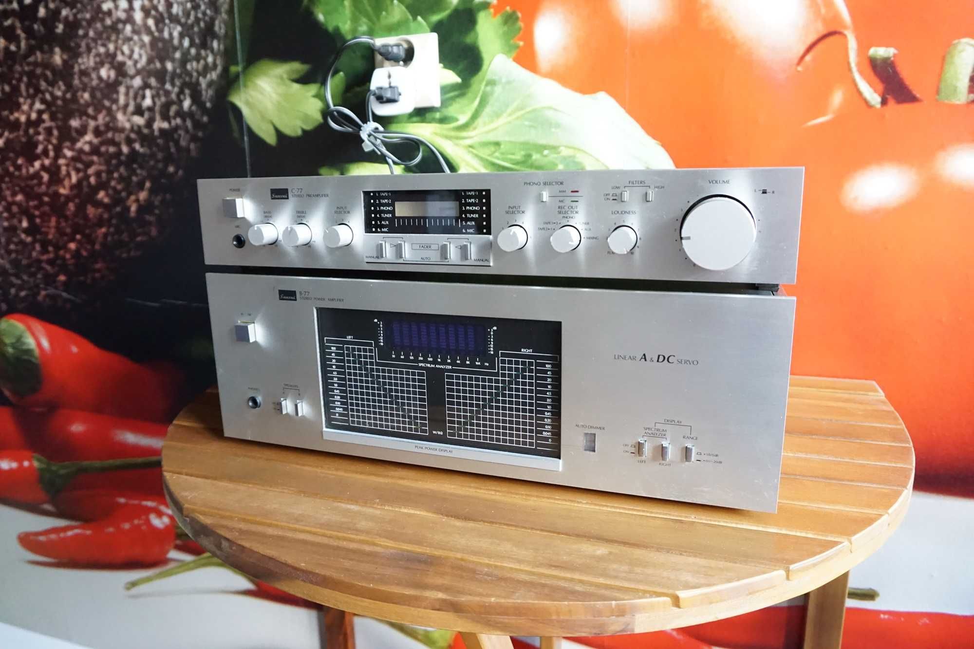 Sansui B-77 i C-77 Wzmacniacz oraz przedwzmacniacz
