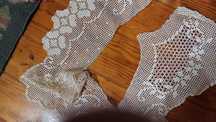 Renda em croché para lençol