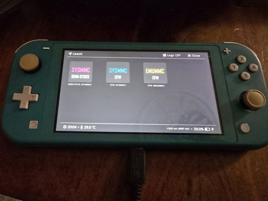 Nintendo switch lite turquesa desbloqueada