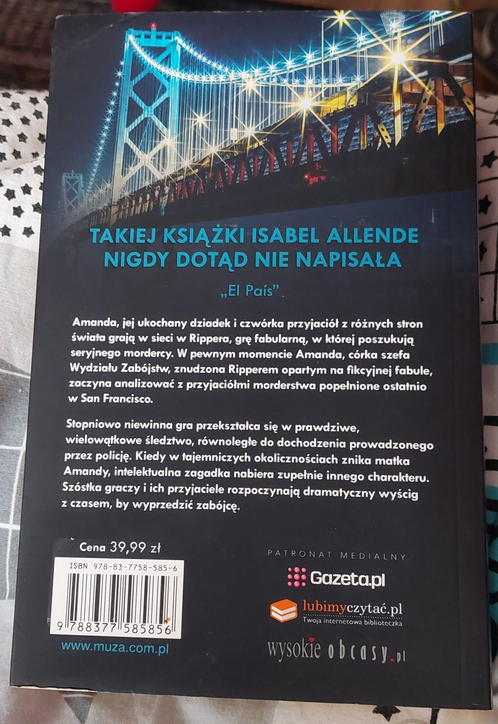 Isabel Allende "Ripper- gra o życie"