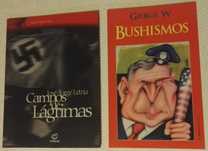 Lote de livros sobre temas politicos