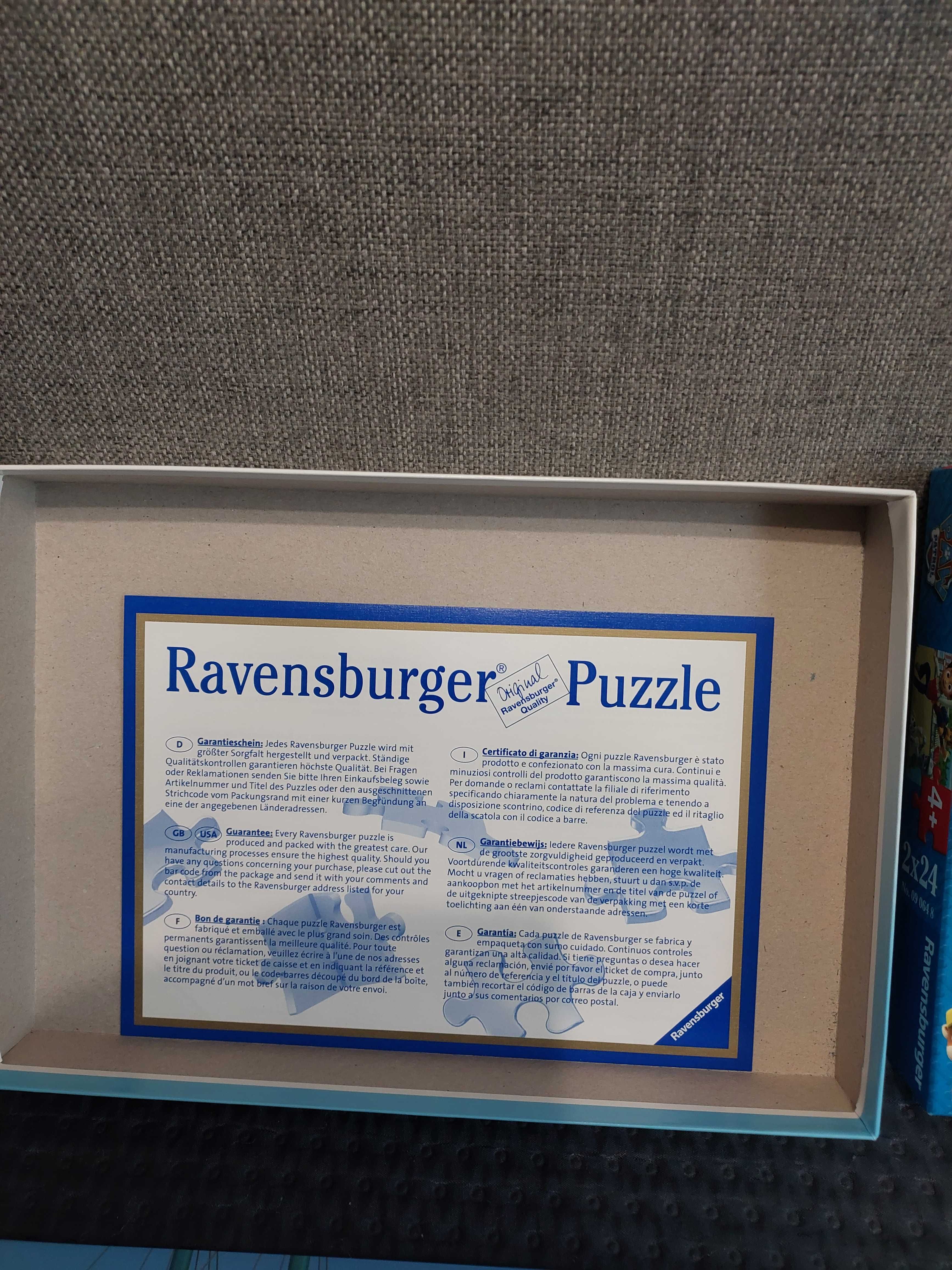 Puzzle Ravensburger 2x24 elementy 26x18cm