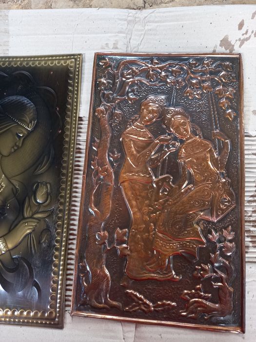 Медная чеканки картина ссср