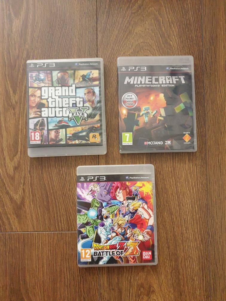 Ps3 PlayStation 3 minecraft gta 5 dragon Ball z battle of z