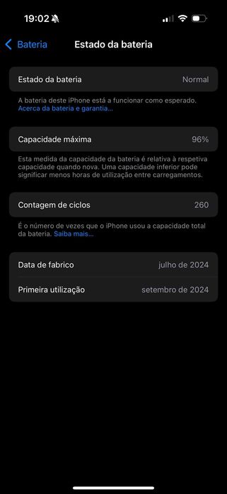 iPhone 16 Pro 256GB Titânio Preto + Fatura + Garantia