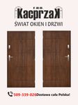 Drzwi KACPRZAK 90x200 Drzwi Zewnętrzne Swing Orzech