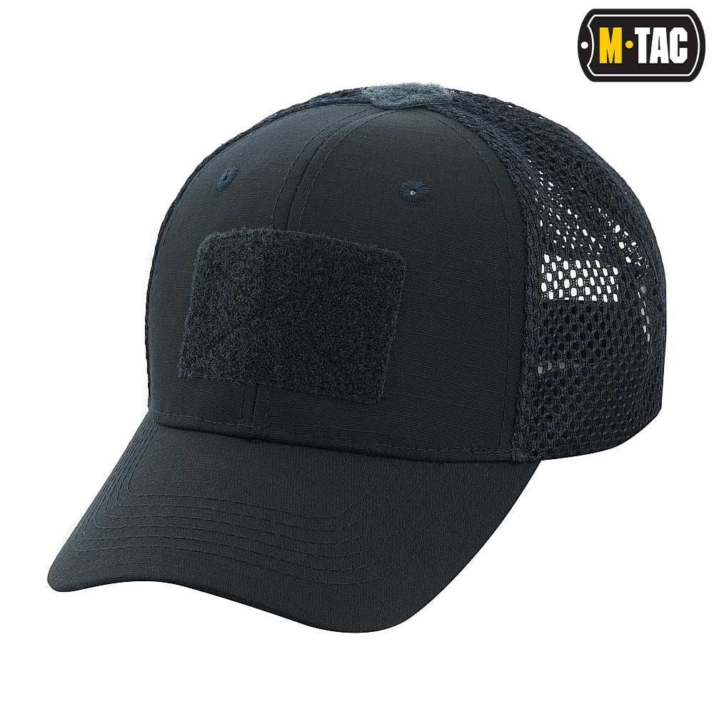 Czapka z daszkiem siatka na rzep Flex Rip-Stop Dark Navy Blue lxl
