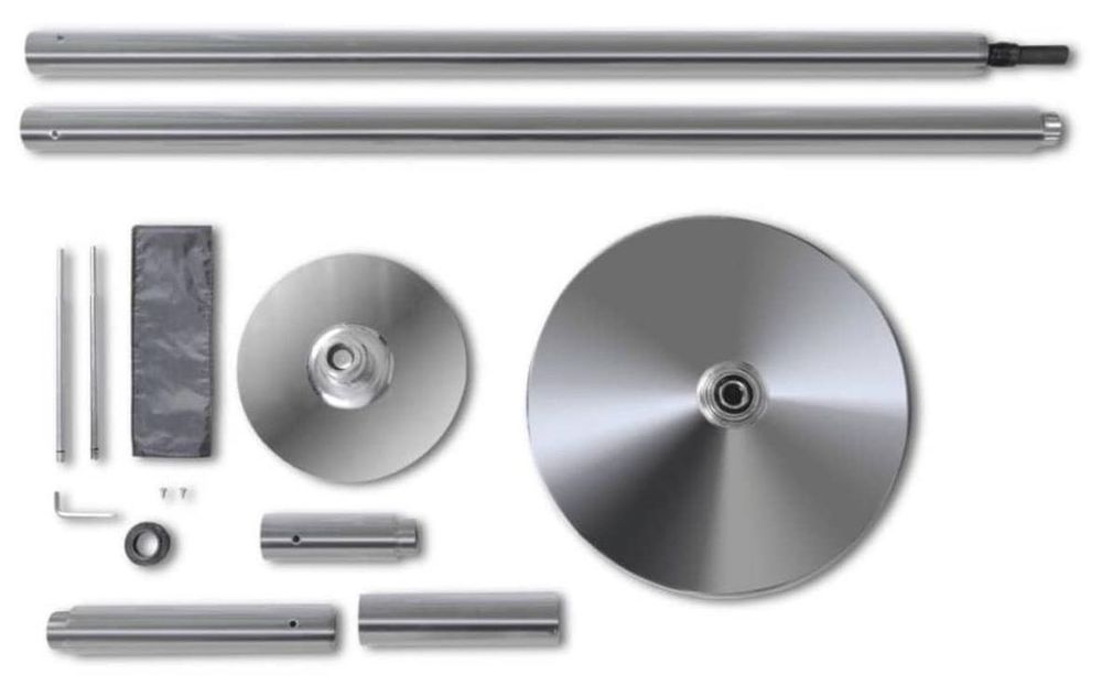 Poste VIDAXL Preto Ferro (4.5x(224-275)cm)